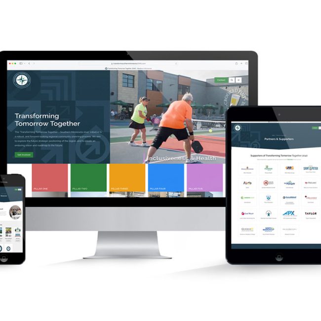 Web Redesign Transforming Tomorrow Together - SIAA Winner